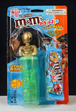 M&M's Minis Star Wars Mix Candy Dispenser w/ C-3PO Figure Green/Gold picture