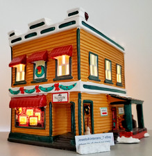Department  56 Snow Village  AL'S TV SHOP #5423-2 W/Antenna & Light-cord💖 picture