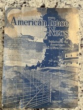 Antique 1915 American Farm Steel Wire Fence Cattle Trade Magazine Shorthorn Bull picture