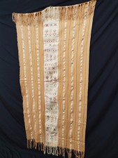 Vintage Indonesian Timor Ikat Textile Panel Handwoven Tribal Ethnic Fabric A253 picture