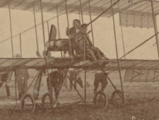 Claude Grahame-White Flies Miss McDonald, 1910 Squantum Aero Meet RPPC picture