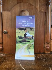 MAP OF MAINE,NEW HAMPSHIRE,VERMONT SERIES /HUGE FOLDOUT 2012 picture