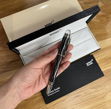 Montblanc StarWalker Mystery Black Rollerball Pen NIB New Authentic picture