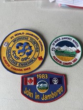 World Jamboree Alberta 1983 Canada Travaillons Ensemble Jacket Patch 2 More #8 picture