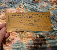 1933 Chicago Century of Progress World’s Fair Board of Trade Book Shop Card picture