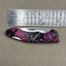 Buck 283 Nano Bantam knife - Pink Mossy Oak Camo picture