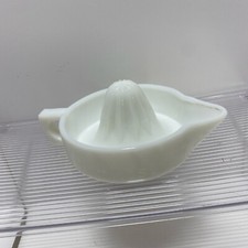 Vintage Sunkist Milk Glass Juicer Reamer Pat #68764 USA Made picture