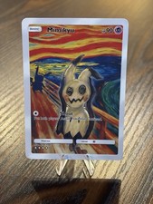 Pokemon Mimikyu Munch Scream FAN ART Card Non TCG Collectible Rare Anime Cute picture