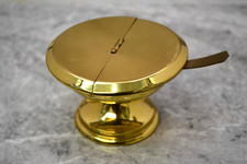 Older Polished Brass Boat and Spoon, For Your Censor (CU343) chalice co picture