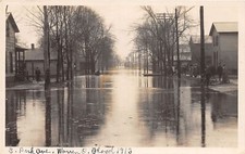 J69/ Warren Ohio RPPC Postcard c1913 Flood Disaster Park Ave Homes 425 picture