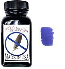 Noodlers Fountain Pen Ink Bottle, X-Feather Blue, 3oz Glass Bottle picture