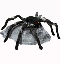 36-Inch Jumping Black Spider Animatronic Halloween Decoration Prop picture
