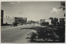 Chappell NE Nebraska Street Scene Hwy 30 Vintage Cars RPPC Posted 1951 Postcard picture