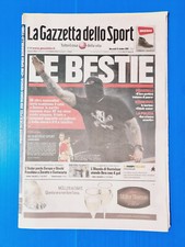 GAZZETTA DELLO SPORT 13 OCTOBER 2010 ITALY-SERBIA SUSPENDED ULTRAS SERBI GENOA picture