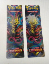 2X-Pokemon SWSH Lost Origin Promotional Lenticular Bookmark Giratina Zoroark 3D picture