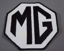 Large MG Black Octagon Sew-On British Automotive Car Patch 5