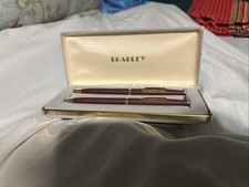 VTG BRADLEY Burgundy Color Pen/Pencil Set, Computer Craft, Unused in Orig. Box picture