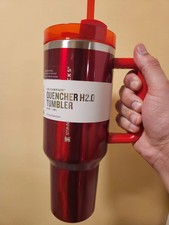 Stanley X Starbucks Limited Holiday Red Quencher 40oz Tumbler Flowstate H2.0 picture