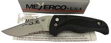Vintage Meyerco Stingray Blackie Collins Folding Knife AUS-8 Serrated Blade NOS picture