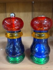 Olde Thompson Pepper Mill Sunset Fiesta Pepper Grinder & Salt Shaker picture