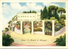 Vintage Hotel S. Michele di Anacapri Capri Italy Postcard picture