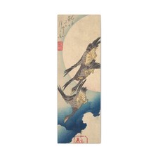 Utagawa Hiroshige - Wild Geese Flying under the Full Moon - Canvas Wall Art picture