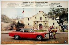 1972 Chevrolet Nova Coupe Car Ad Alamo San Antonio Texas Vintage Print picture