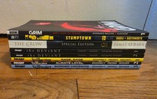 8 Horror Graphic Novel Lot: Stillwater, The Deviant, The Crow, Grim, Stumptown picture