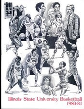 1980 - 1981  Illinois State Basketball Media guide em bkbx16 picture