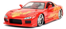 Jada Toys Fast & Furious 1:24 Orange JLS Mazda RX-7 Die-Cast Car 30747 picture
