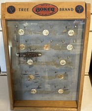 Vintage Boker Tree Brand Knife Counter Top Display Case With one Knife  picture