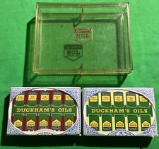 Twin Set TAX WRAPPED Old Vintage * DUCKHAMS OILS * Advertising Playing Cards CAR picture