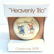 Schmid Heavenly Trio Angels Christmas Ornament 1978 Limited Edition MPN 177-705 picture