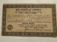 National Court Of Honor Boy Scouts Of America 1924 Hand Signed By James E West picture