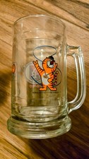 Vintage 1988 OB Beer Glass Mug Stein Seoul Korea Olympics Hodori Tiger Mascot 6