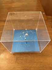 Vintage ATOMIC JECO Orbiting Solar System Acrylic Desk Table Sugii Cosmos  Clock picture