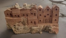Mexican or Guatemalan Hand-carved Folk art Village from Tree Bark~1960s ￼ picture