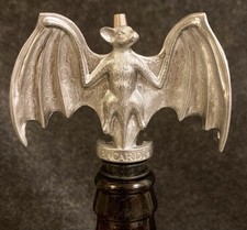 RARE New 3” Pewter Bacardi Rum Metal BAT POURER Liquor Pourer Spout Barware MIP picture
