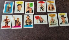 1984 INDIANA JONES TEMPLE OF DOOM COMPLETE TRADING CARD STICKER SET OF 11 picture