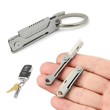 1pc Stainless Steel Mini Folding Knife - Multi-Function Pocket Tool Keychain picture