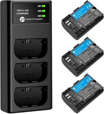 LP-E6NH Battery with Triple Slot Charger for Canon Camera picture