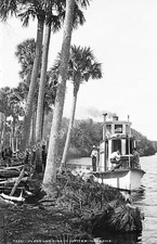 1880-1897 Wood Landing in Jupiter Narrows, Florida Old Photo 11