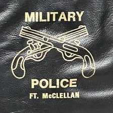 1977 US Army Military Police Training MP Fort McClellan AL Paperwork Bag picture