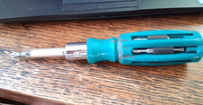 Vintage Enderes Tools Screwdriver USA 6 in 1 w/Multi Bits in Handle Maxi Driver picture