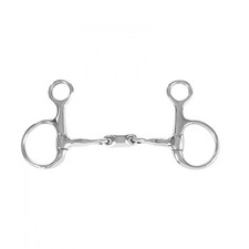 HORZE Oval Link Double Jointed Mouthpiece Baucher Bit - 5, Stainless Steel picture