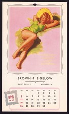 1953 COUNTRY PINUP GIRL CALENDAR PAGE COWGIRL POSTER EARL MORAN ART PRINT PHOTO picture