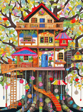 | 500 Piece Puzzles for Adults | Fantastical Treehouse Escape picture
