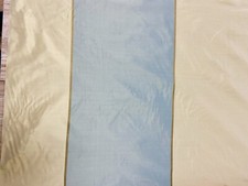 Kempton House Vintage  100% Silk Dupioni & Taffeta Striped Blue Fabric picture