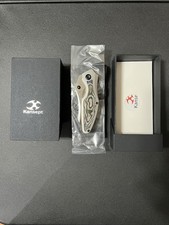 Kansept Baba Yaga K1074A4 20CV & Titanium + 80’s Camo Carbon Folding Knife ~ NEW picture