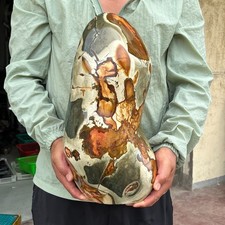 46.7LB Large Polychrome Ocean Landscape Jasper Stone Mineral Display Specimen picture